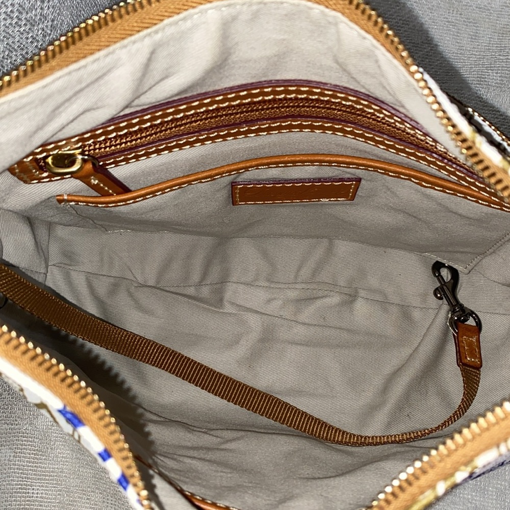 Dooney & Bourke Baltimore Ravens Doodle Small Kiley Hobo - Picture 14 of 16